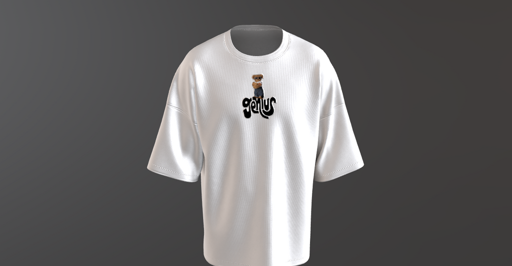 Embroidery Terry Oversized Tee