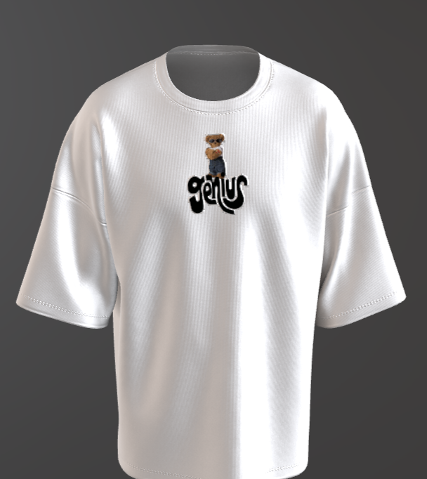 Embroidery Terry Oversized Tee