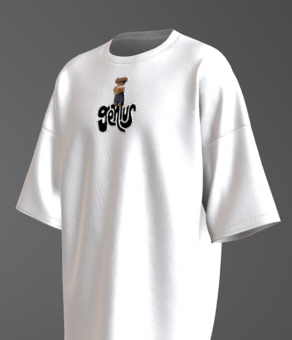 Embroidery Terry Oversized Tee