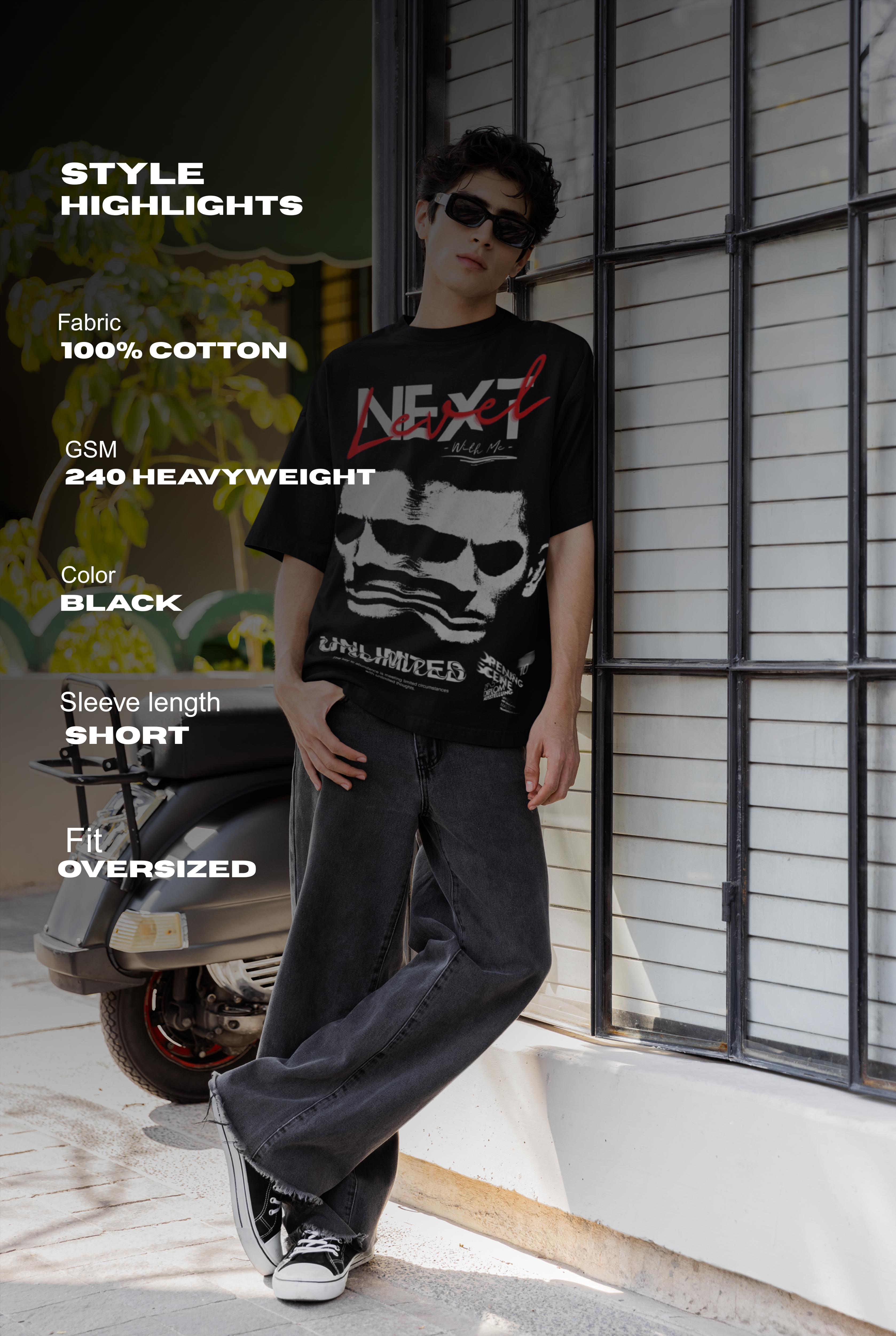 Shoulder Drop Oversized Tee