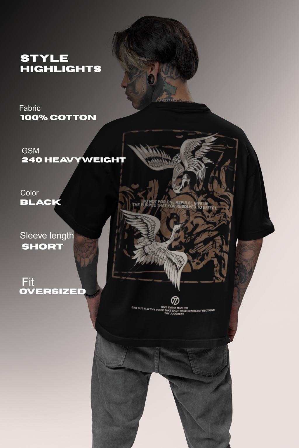 Shoulder Drop Oversized Tee