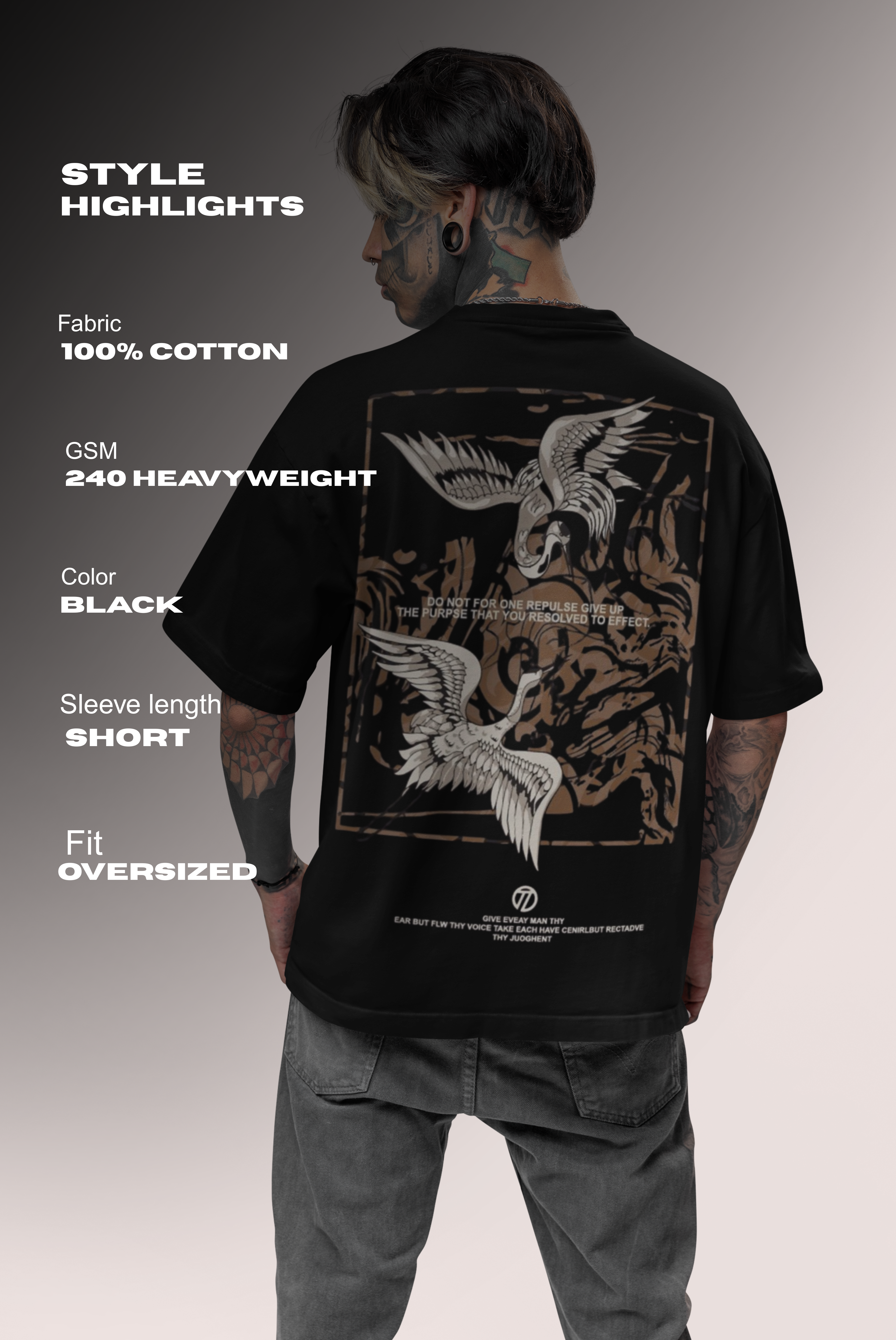 Shoulder Drop Oversized Tee
