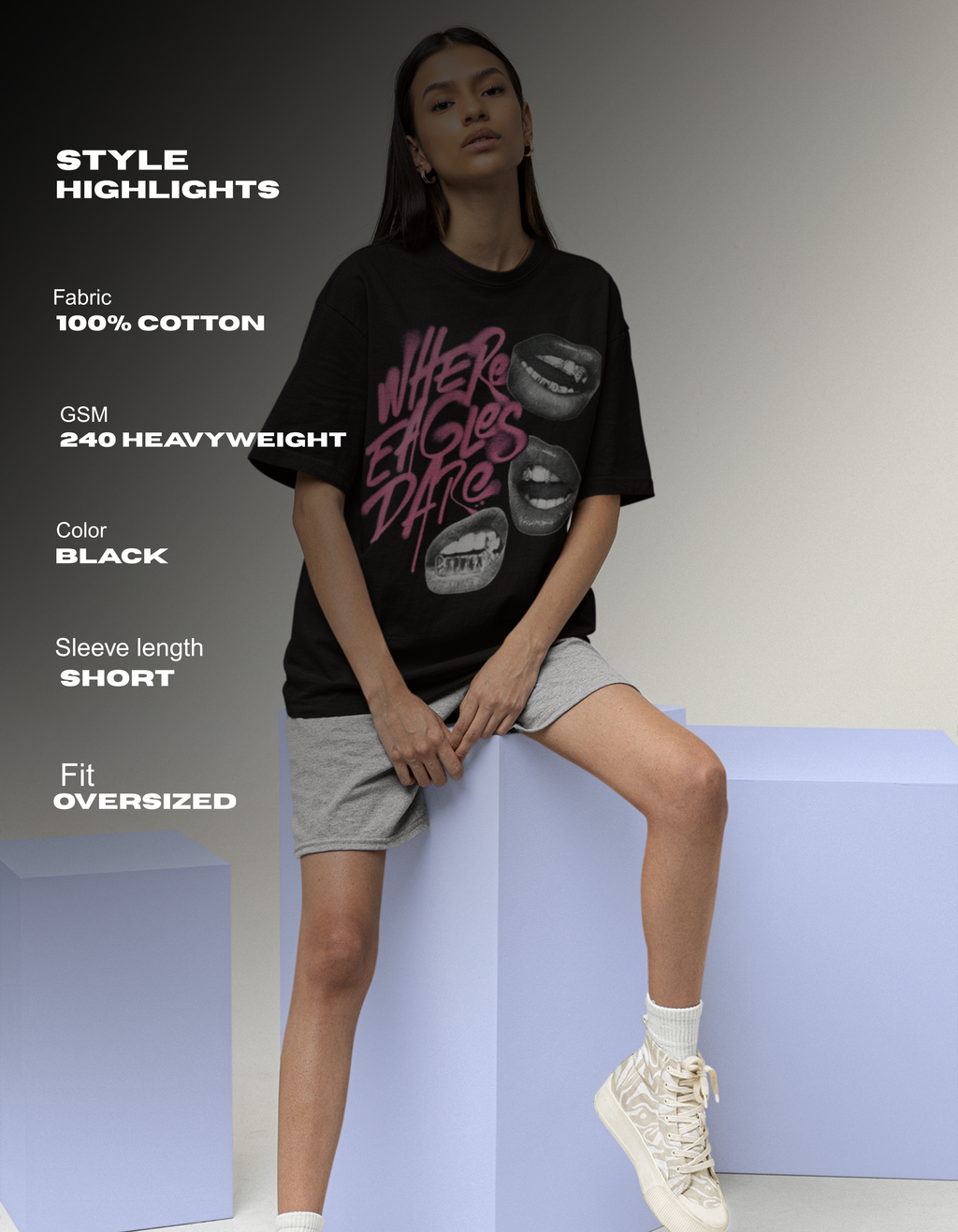 Shoulder Drop Oversized Tee