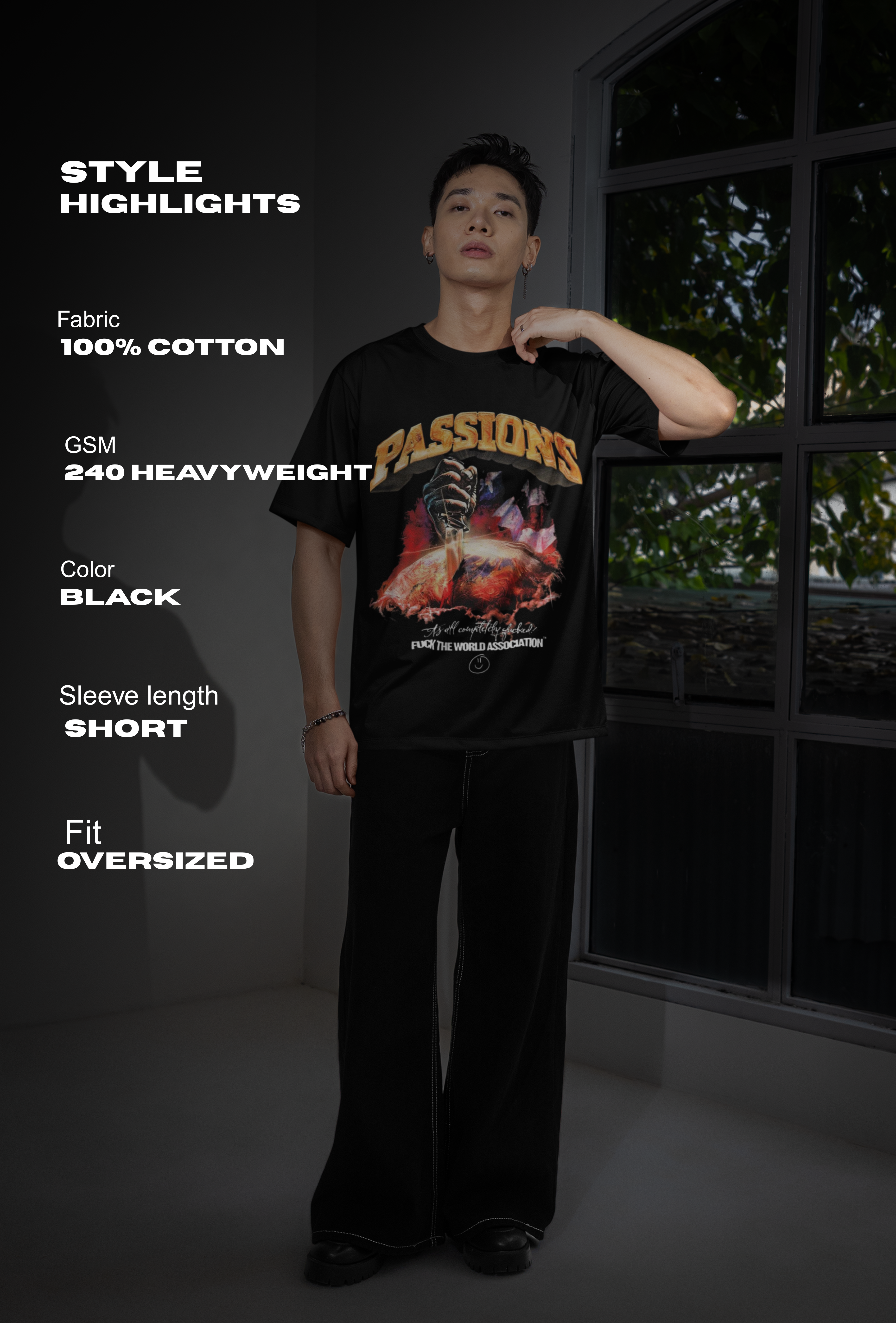 Shoulder Drop Oversized Tee