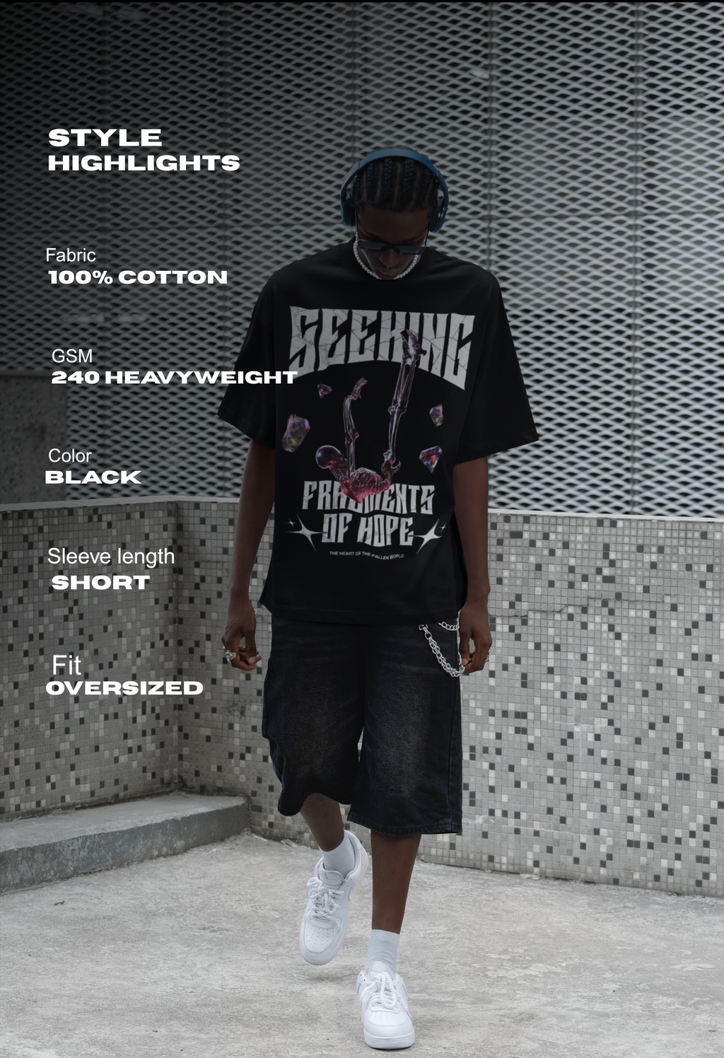 Shoulder Drop Oversized Tee