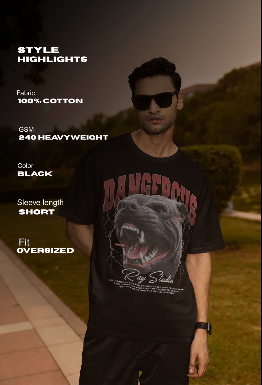 Shoulder Drop Oversized Tee